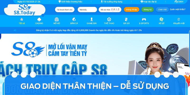 Giao diện ấn tượng, thân thiện với mọi người 