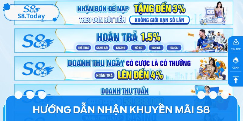 Hướng dẫn chi tiết các thao tác nhận khuyến mãi S8 đơn giản, an toàn