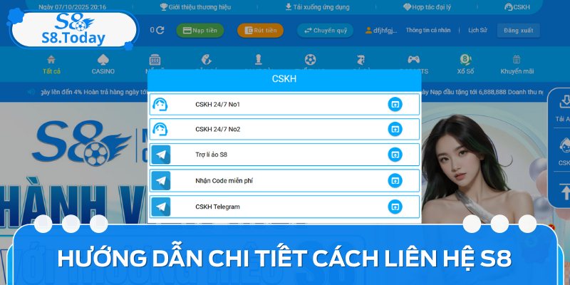 Hướng dẫn chi tiết trình tự liên hệ S8 để kết nối tư vấn viên