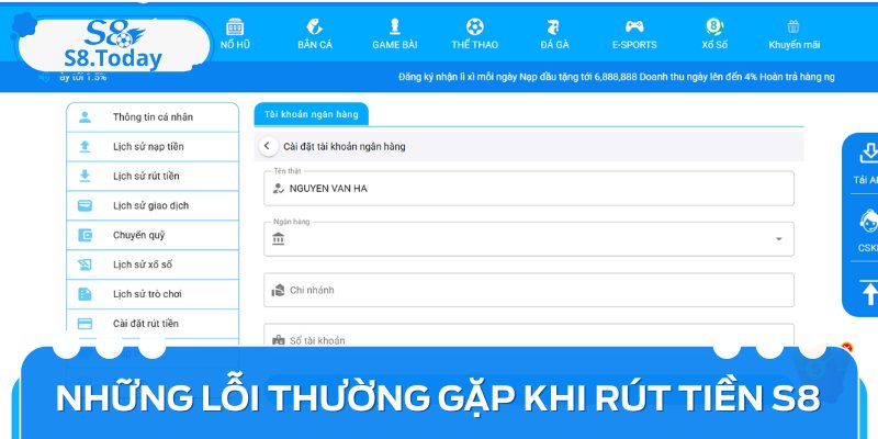 Một vài lỗi thường gặp ảnh hưởng đến quá trình giao dịch