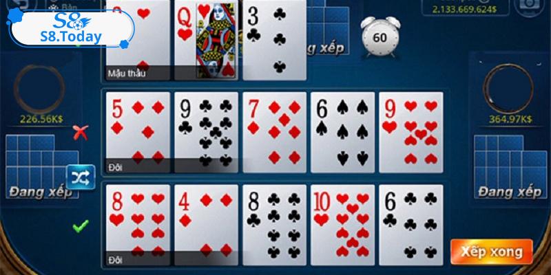 Xếp bài linh hoạt theo thế trận